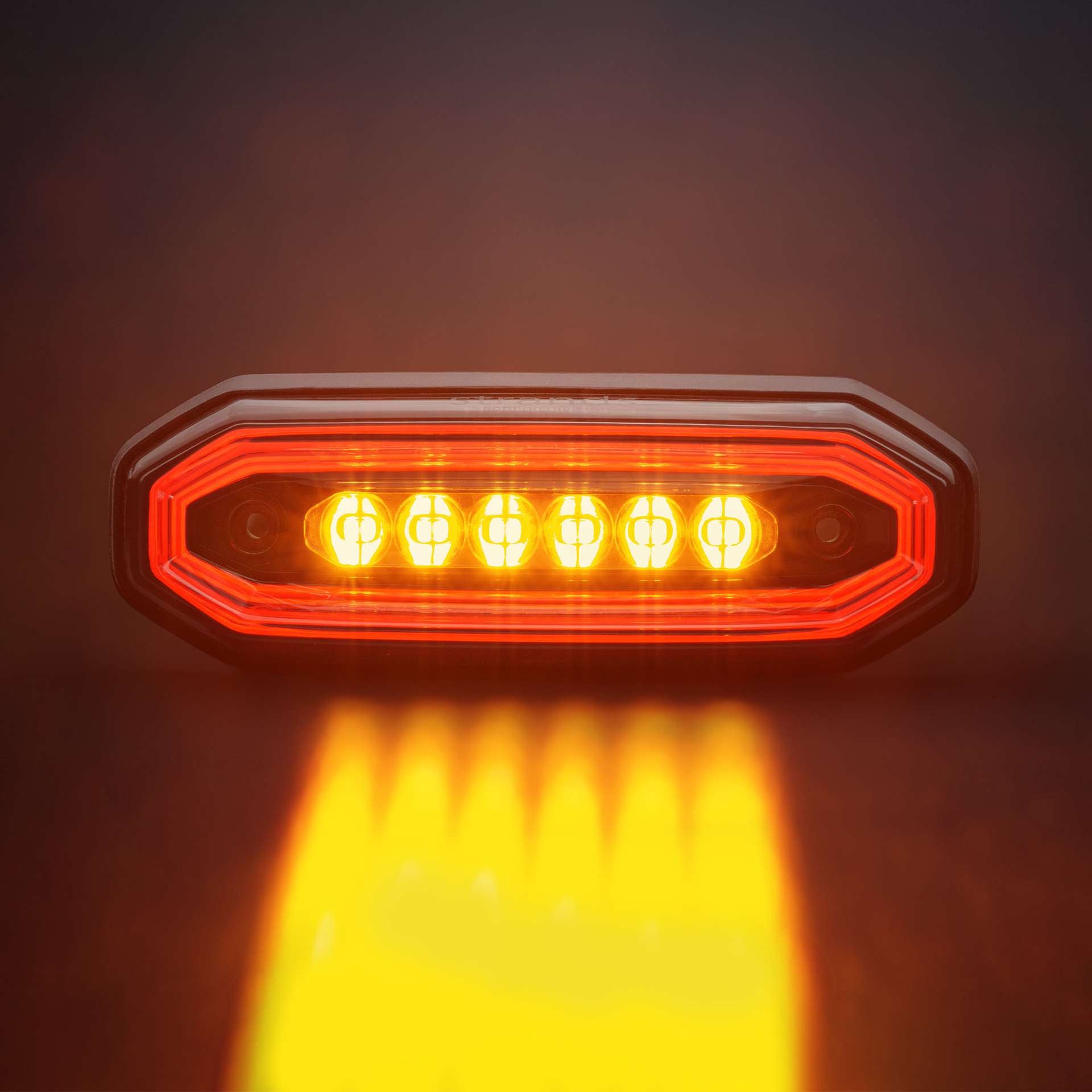 Strands FOR9T AURA DIRECTIONELE WAARSCHUWINGSLAMP 6 LED Rood/Amber