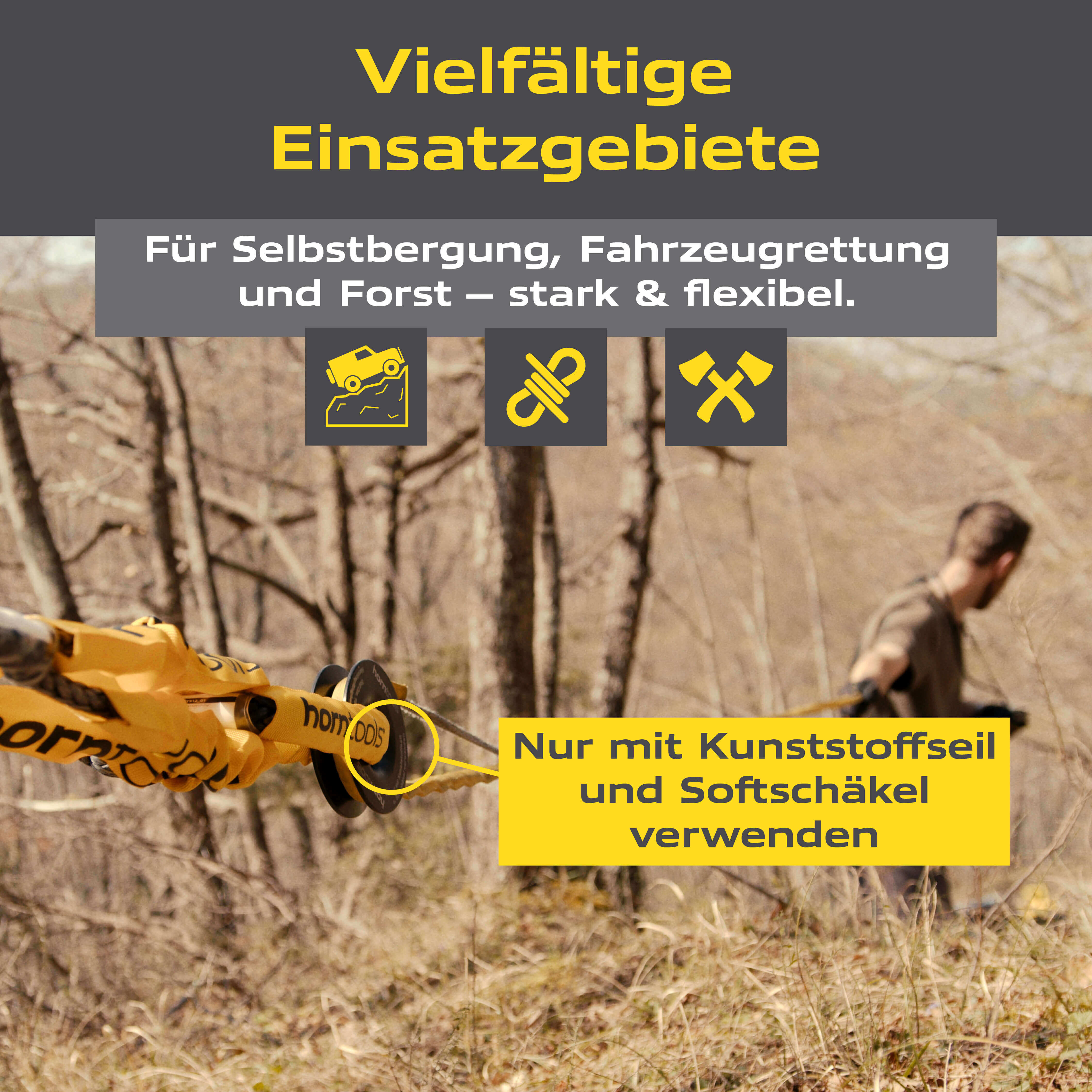 Umlenkrolle / Winch Ring 10.000 kg