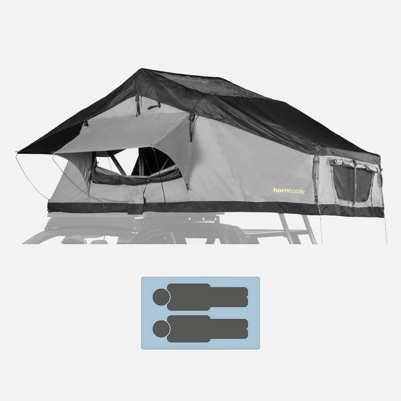 Daktent Elements Gen II voor 2 personen - 140 cm - Kleur Midnight Stone