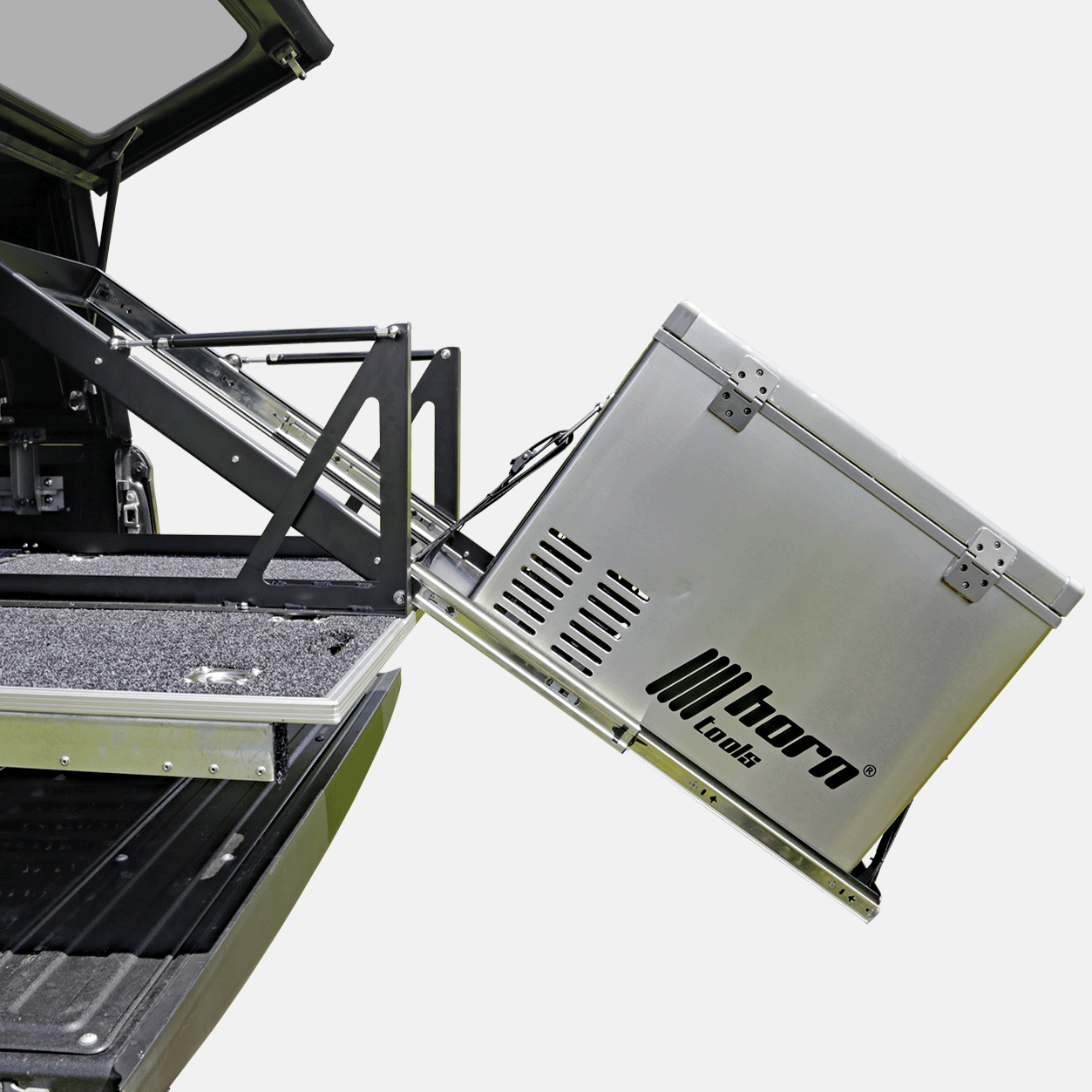 Glacière coulissante basculante 796x574mm Aluminium