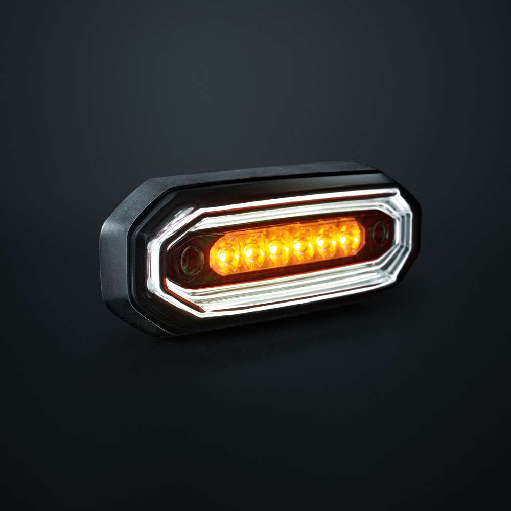 Strands FOR9T AURA FEU D'AVERTISSEMENT DIRECTIONNEL 6 LED Blanc/Ambre