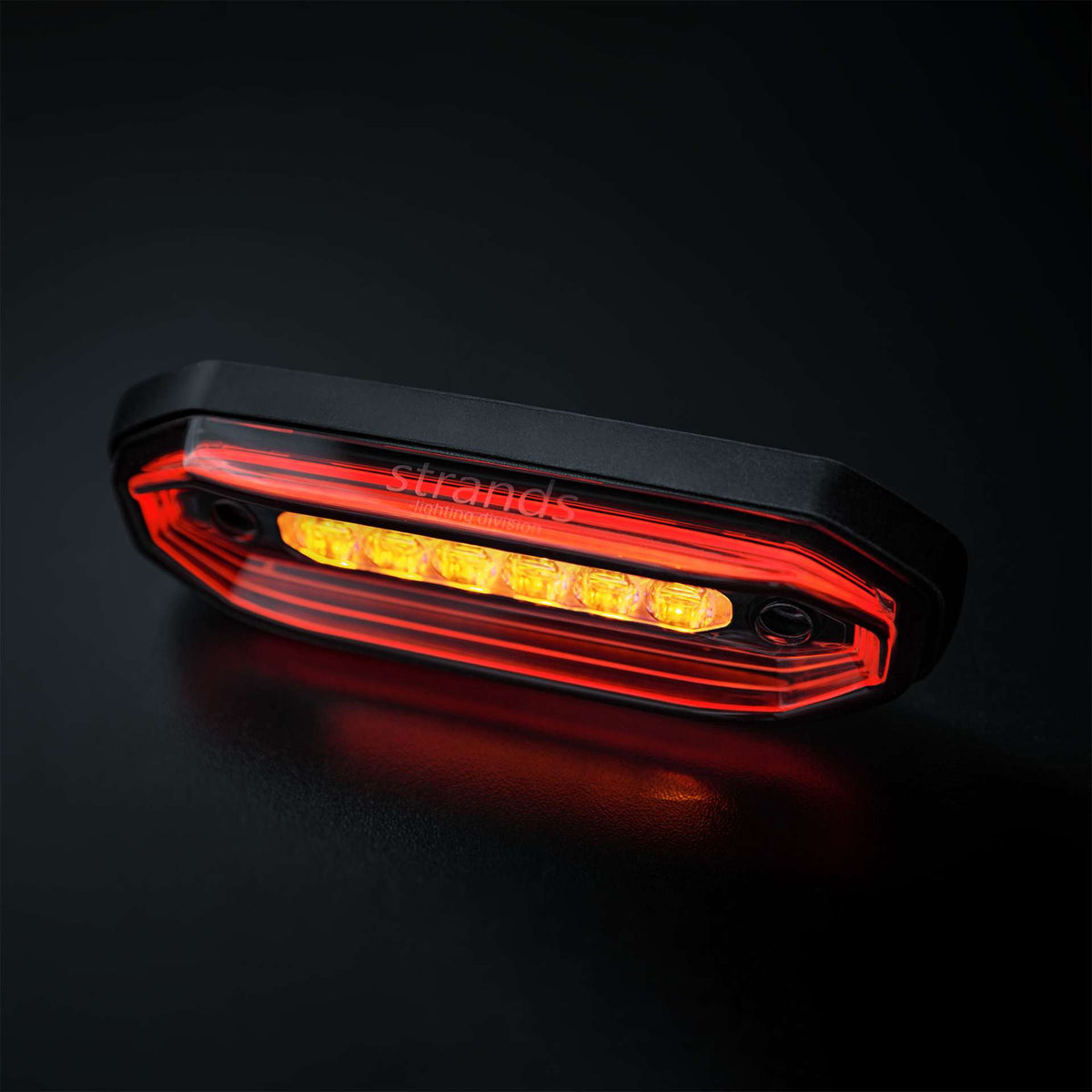 Strands FOR9T AURA DIRECTIONELE WAARSCHUWINGSLAMP 6 LED Rood/Amber