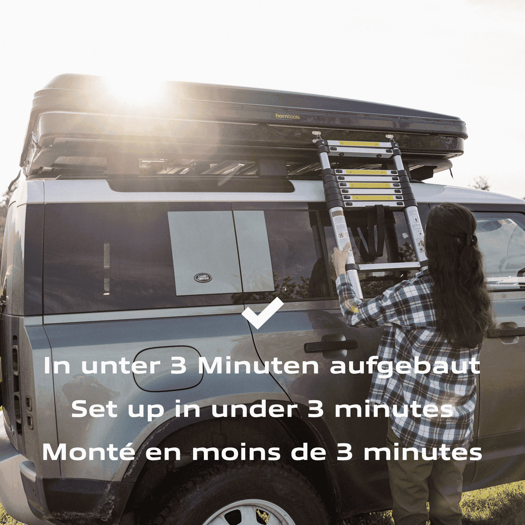 Dachzelt Hartschale Themis für 3 Personen - 165 cm