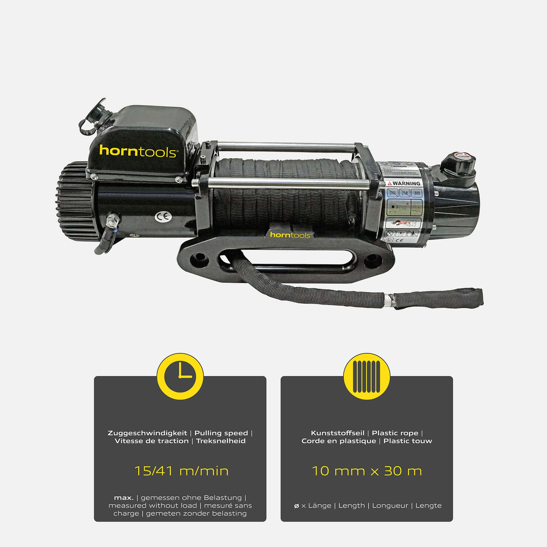 Elektrische Seilwinde 5,4 Tonnen AlphaG 2-Gang mit Trommelbremse