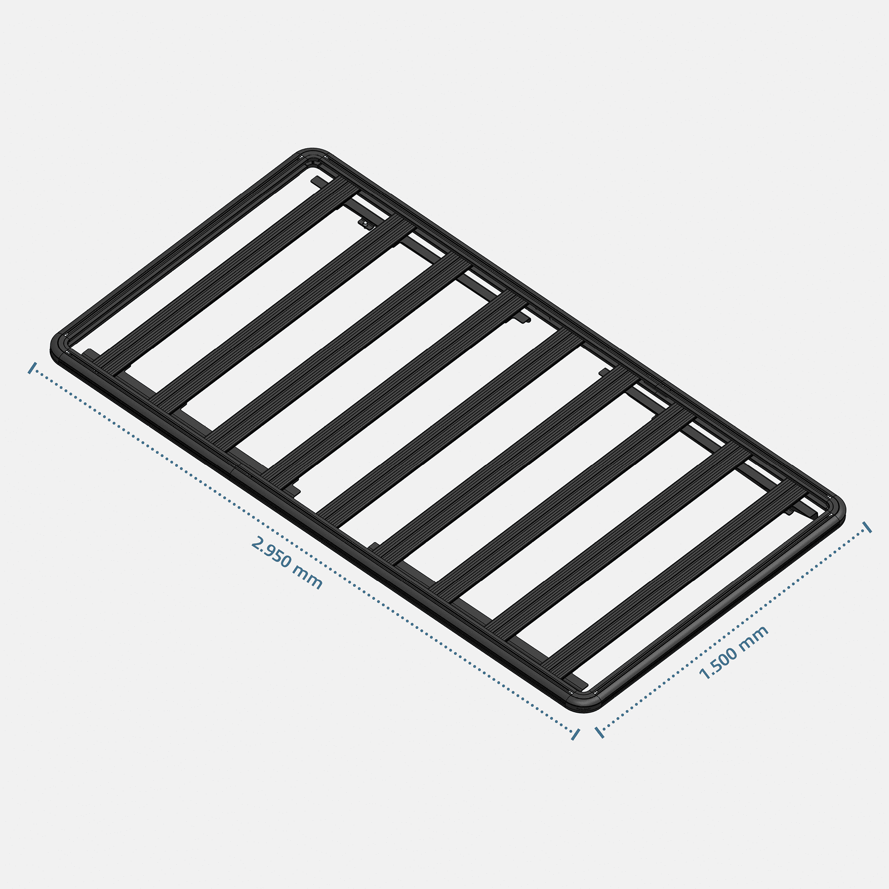 Dachträger ExRoof für VW T5 / T5.1 / T6 / T6.1 – L2 / LWB (Multivan, Transporter, Caravelle, Kombi)