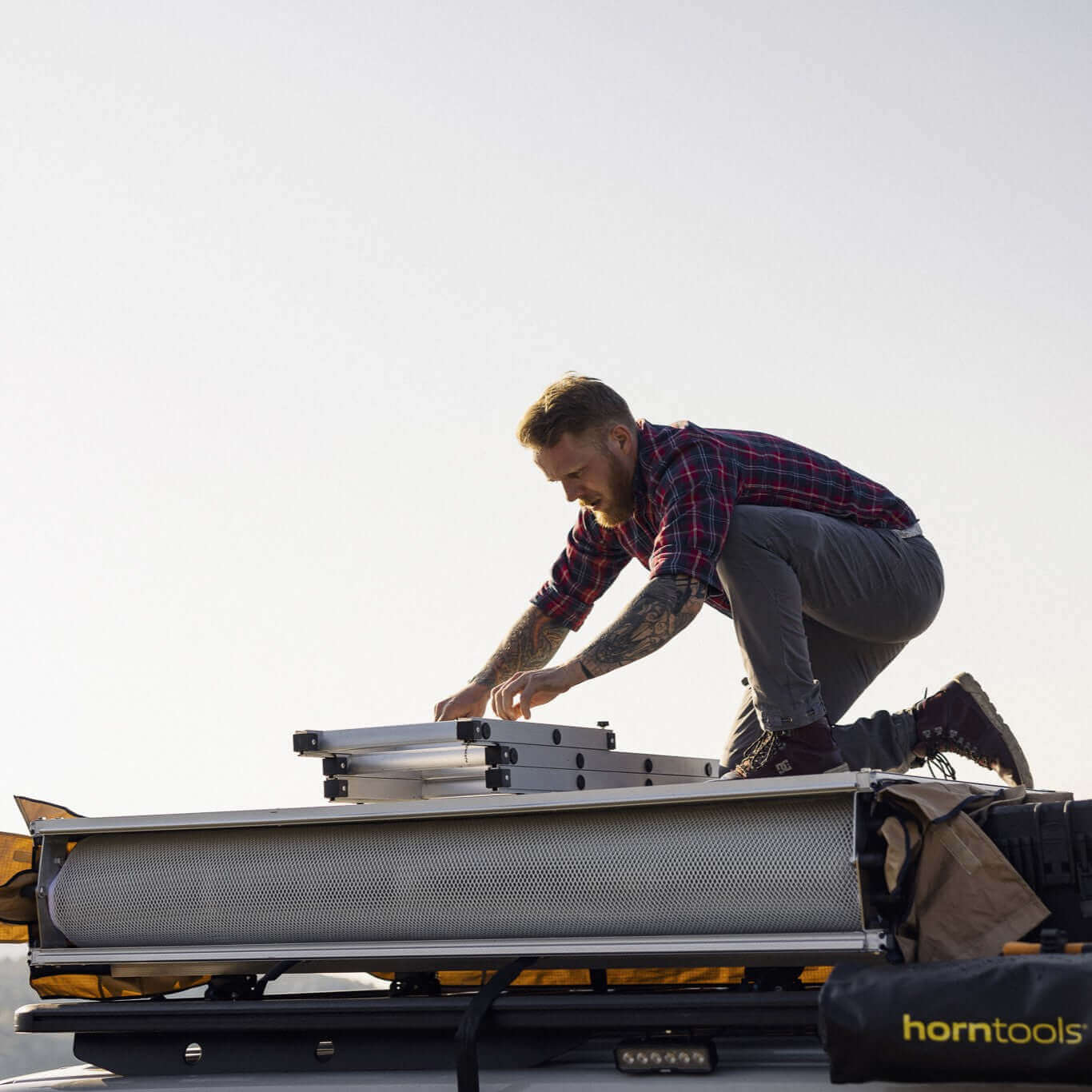 Dachträger ExRoof für VW T5 / T5.1 / T6 / T6.1 – L1 / SWB (Multivan, Transporter, Caravelle, Kombi)